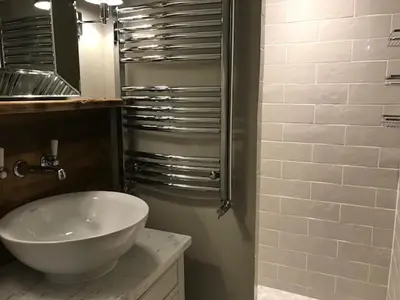Salle de bains dans l'établissement 3 pièces, au pied des pistes à Tignes, Sud-Ouest, Wifi - FR-1-449-50