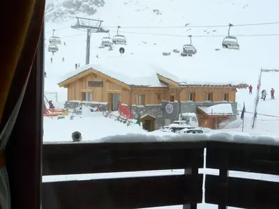 L'établissement Studio 25m² au pied des pistes avec balcon, Tignes - FR-1-449-8 en hiver