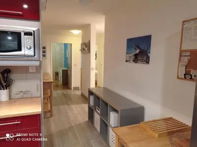 Cuisine ou kitchenette dans l'établissement Appartement 3 pièces rénové, 65 m², à 100 m des pistes - FR-1-449-60