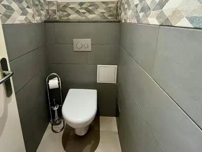 Salle de bains dans l'établissement 2 pièces de luxe, ski aux pieds, balcon sud/ouest, Wifi gratuit - FR-1-449-71