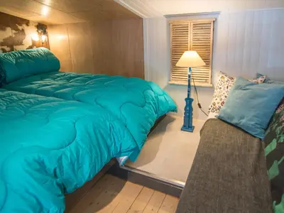 Un ou plusieurs lits dans un hébergement de l'établissement Studio avec mezzanine, Tignes, 36m², wifi, proche pistes - FR-1-449-115