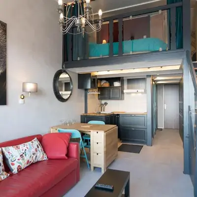 Studio avec mezzanine