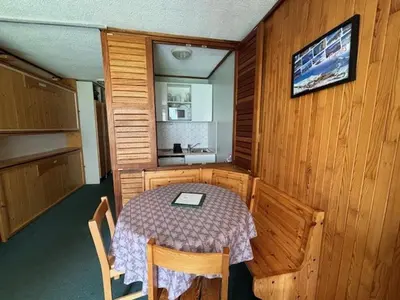 Cuisine ou kitchenette dans l'établissement Studio cosy pour 4 à Tignes, proche pistes - FR-1-449-144