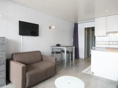 Cuisine ou kitchenette dans l'établissement Studio Sud Tignes, ski au pied, balcon, linge inclus hiver - FR-1-449-79
