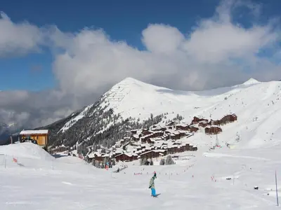 L'établissement Appartement 2 pièces avec balcon au pied des pistes, 4 personnes - FR-1-455-14 en hiver