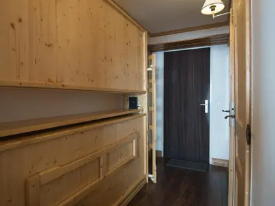 Un ou plusieurs lits dans un hébergement de l'établissement Appartement Luxe avec WiFi à 500m des pistes, 6 couchages - FR-1-449-44