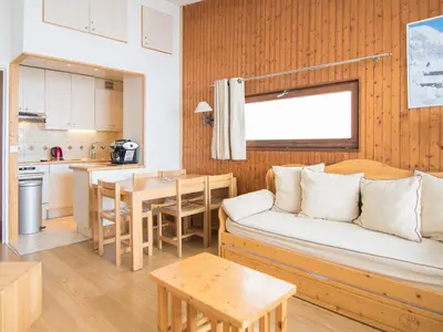 Cuisine ou kitchenette dans l'établissement Appartement à Tignes, 2 pièces, 500m pistes - FR-1-449-155