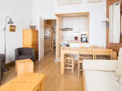 Cuisine ou kitchenette dans l'établissement Appartement à Tignes, 2 pièces, 500m pistes - FR-1-449-155