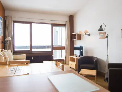 Coin salon dans l'établissement Appartement à Tignes, 2 pièces, 500m pistes - FR-1-449-155