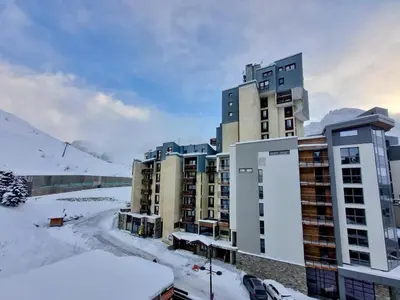 L'établissement Appartement 2 pièces sud/ouest, 100m des pistes, WiFi - Tignes - FR-1-449-112 en hiver