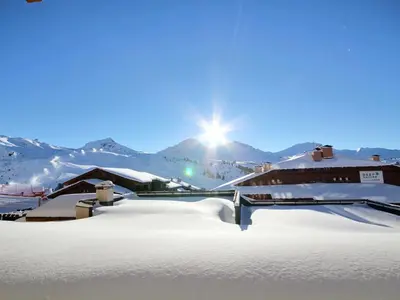 Vue générale sur la montagne ou vue sur la montagne depuis l'appartement