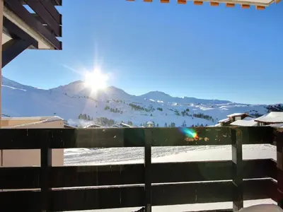 Vue générale sur la montagne ou vue sur la montagne depuis l'appartement