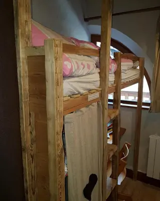 Un ou plusieurs lits superposés dans un hébergement de l'établissement Chalet l'Avalin