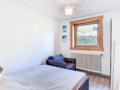 Un ou plusieurs lits dans un hébergement de l'établissement Apartment Horizon 2000 - Le Lac by Interhome