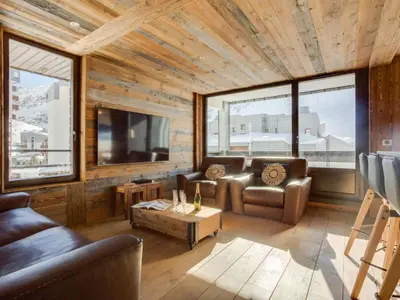 Coin salon dans l'établissement Apartment Platières-23 by Interhome