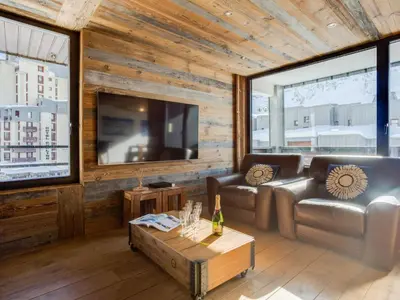 Coin salon dans l'établissement Apartment Platières-23 by Interhome
