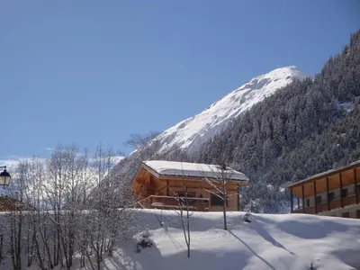 L'établissement Chalet haut de gamme pour 10 pers., proche pistes, parking privé - FR-1-464-7 en hiver