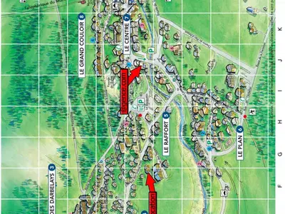 Plan de l'établissement Appartement cosy et lumineux avec jardin, pour 6 personnes - FR-1-464-26