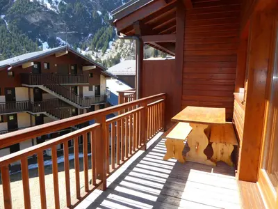 Vue générale sur la montagne ou vue sur la montagne depuis l'appartement