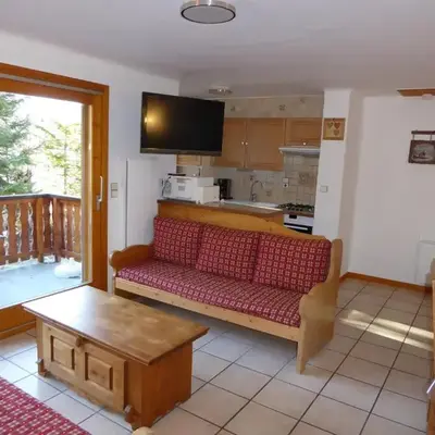 Appartement spacieux avec grande terrasse et parking à Champagny-en-Vanoise - FR-1-464-37