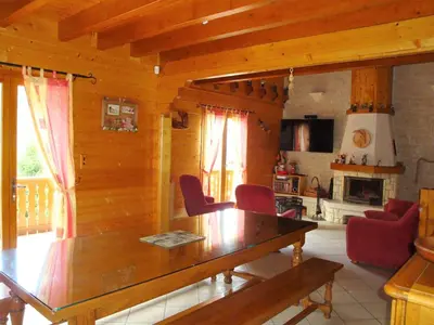 Plan de l'établissement Chalet calme 8 pers., cheminée, parking privé - FR-1-464-39