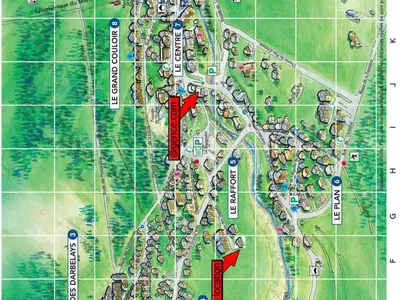 Plan de l'établissement Duplex confortable 4 pièces, 6 pers, garage, Pralognan-la-Vanoise - FR-1-464-56