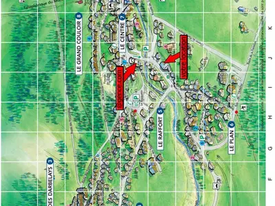 Plan de l'établissement Appartement neuf 4 pièces centre-ville, 8 personnes, Pralognan-la-Vanoise - FR-1-464-58