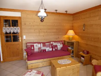 Coin salon dans l'établissement Confortable T3 avec grand balcon - Animaux admis - FR-1-464-67