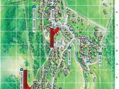 Plan de l'établissement Appartement 3 Pièces, Rez-de-Jardin, Parking - FR-1-464-85