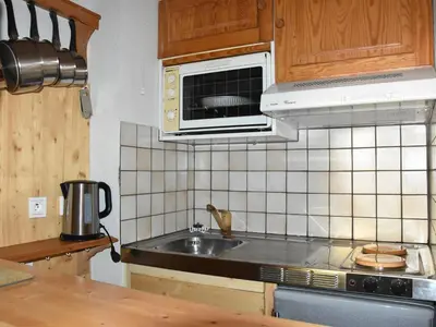 Cuisine ou kitchenette dans l'établissement Appartement en Centre-ville, 4 Pers., Proche Téléphérique - FR-1-464-89