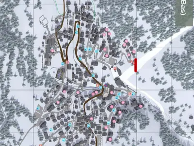 Plan de l'établissement Duplex lumineux près des pistes, parking couvert, 4 pers. - FR-1-464-95