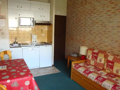 Cuisine ou kitchenette dans l'établissement Studio cosy centre, balcon sud, animaux et parking - FR-1-464-129