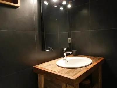 Salle de bains dans l'établissement Chalet 1692