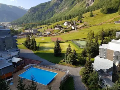 Vue générale sur la montagne ou vue sur la montagne depuis l'appartement