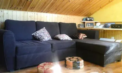 Coin salon dans l'établissement Appartement 3 pièces 5 personnes chaleureux avec vue montagne - 3 Pièces 5 personnes MAE-7735
