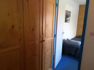 Un ou plusieurs lits dans un hébergement de l'établissement Appartement 2 pièces, vue montagne à Tignes - FR-1-449-170