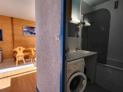 Cuisine ou kitchenette dans l'établissement Appartement 2 pièces, vue montagne à Tignes - FR-1-449-170