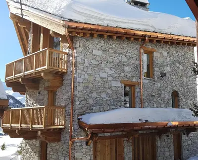Balcon ou terrasse dans l'établissement Chalet Chez Sylvain