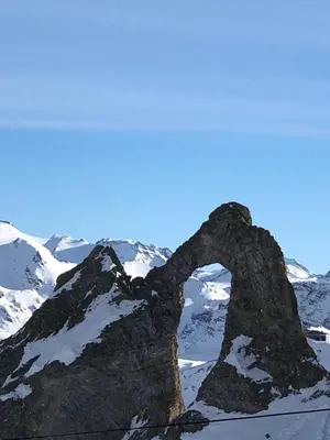 Vue générale sur la montagne ou vue sur la montagne depuis l'appartement