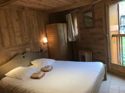 Un ou plusieurs lits dans un hébergement de l'établissement Chalet Barmaz
