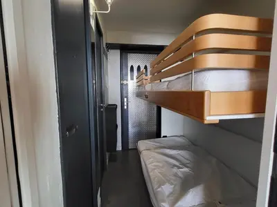 Un ou plusieurs lits dans un hébergement de l'établissement Studio confortable avec Wifi proche des pistes à Tignes - FR-1-449-52