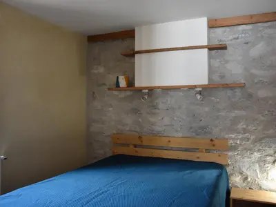 Un ou plusieurs lits dans un hébergement de l'établissement Beau 2 pièces neuf dans chalet à Pralognan - 4 pers - FR-1-464-142