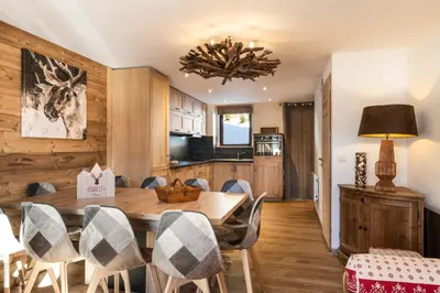 Cuisine ou kitchenette dans l'établissement Club Alpina - Champagny-en-Vanoise