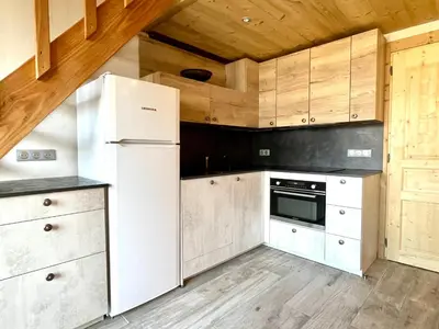 Cuisine ou kitchenette dans l'établissement Club Alpina - Champagny-en-Vanoise