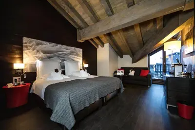 Un ou plusieurs lits dans un hébergement de l'établissement Avenue Lodge Hotel & Spa