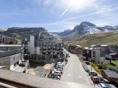Vue générale sur la montagne ou vue sur la montagne depuis l'appartement
