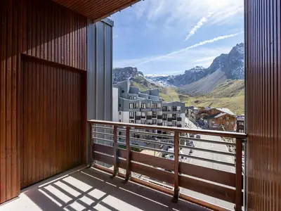 Vue générale sur la montagne ou vue sur la montagne depuis l'appartement
