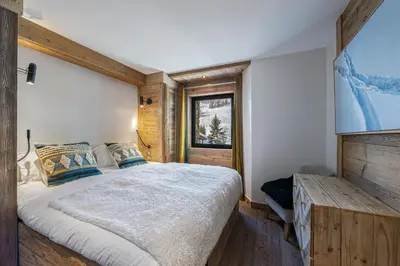 Un ou plusieurs lits dans un hébergement de l'établissement Appartement Blanchot - LES CHALETS COVAREL