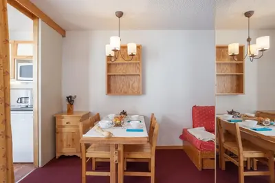 Cuisine ou kitchenette dans l'établissement Résidence Pierre & Vacances Emeraude