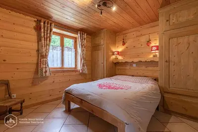 Un ou plusieurs lits dans un hébergement de l'établissement Le chalet d'Emile